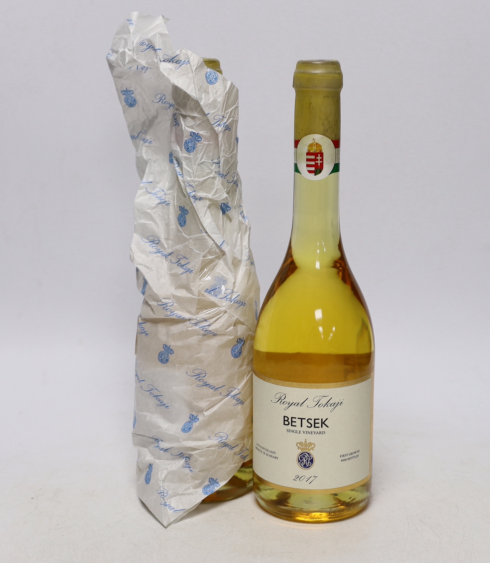 Two bottles of Royal Tokaji Betsek